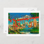 Carte Postale Walla Walla, Washington - Scènes de grandes lettre (Devant / Derrière)