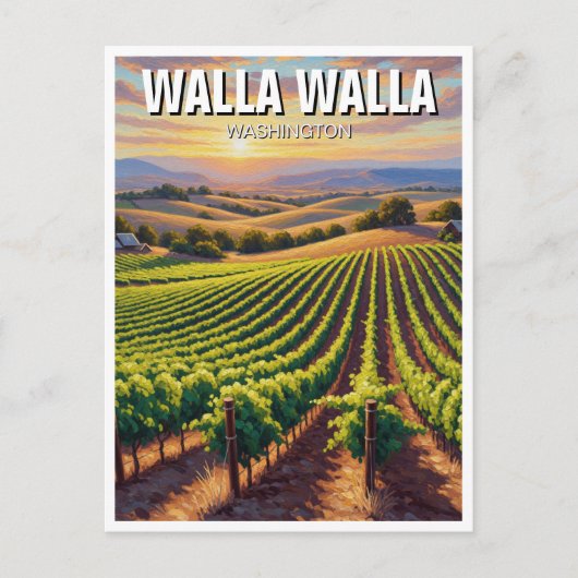 Carte Postale Walla Walla Washington Travel (Devant)