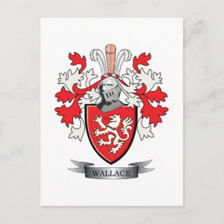 Carte Postale Wallace Family Crest Coat of Arms