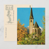 Carte Postale Wallfahrtskirche, Hellesblut, Grossglockner, (Devant / Derrière)