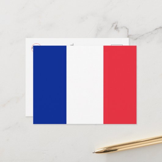 Carte Postale Wallis et Futuna - Drapeau - (Devant/Arrière en situation)