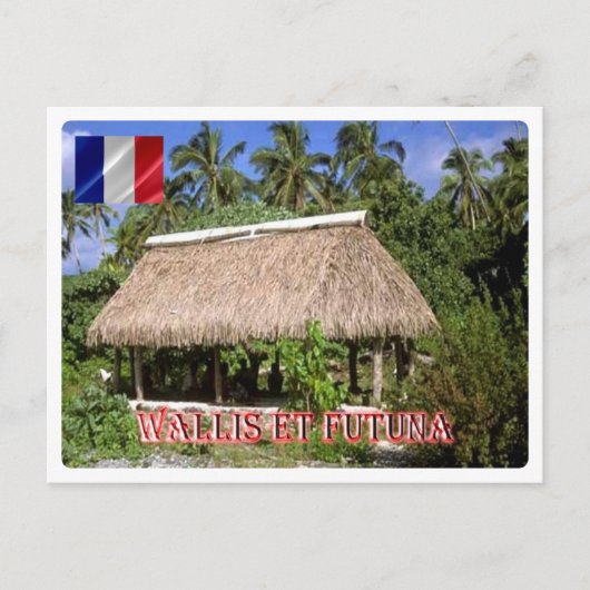 Carte Postale Wallis-et-Futuna - Fale sur Faioa - (Devant)
