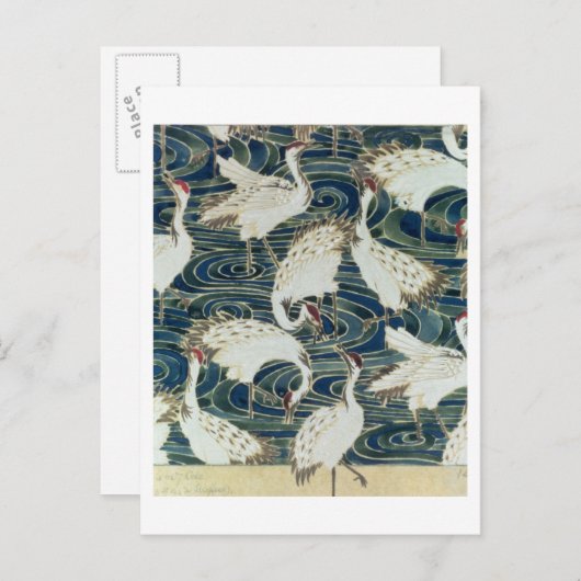 Carte Postale Wallpaper design, by the Silver Studio, c.1890 (Devant / Derrière)