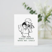 Carte Postale Wally et Mr Crazy Postcard (Debout devant)