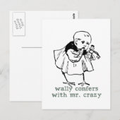 Carte Postale Wally et Mr Crazy Postcard (Devant / Derrière)