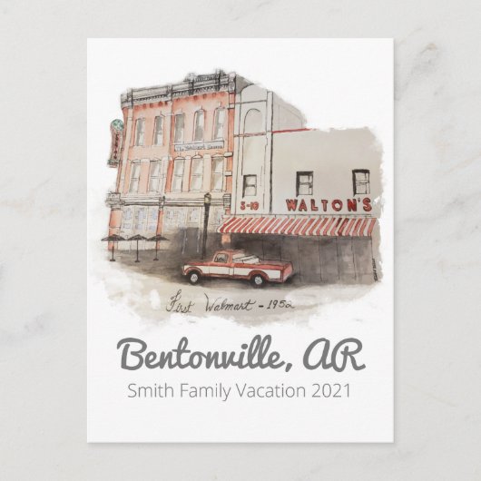 Carte postale Walmart aquarelle (Devant)