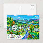 Carte Postale Walpole États-Unis (Devant / Derrière)