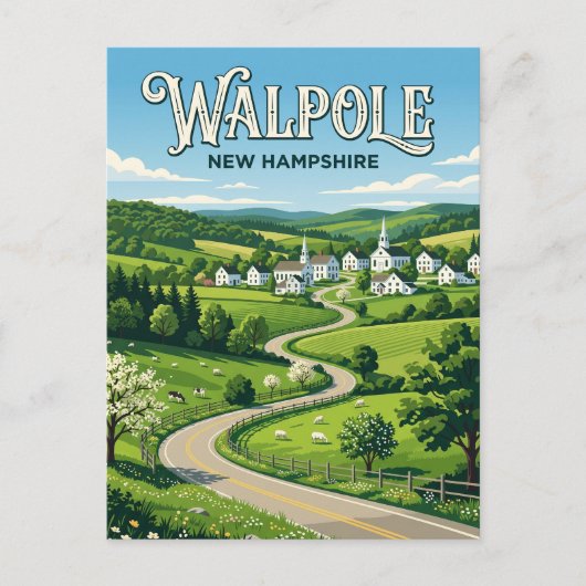Carte Postale Walpole États-Unis (Devant)