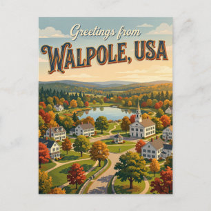 Carte Postale Walpole États-Unis