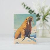Carte Postale Walrus vintage (Debout devant)