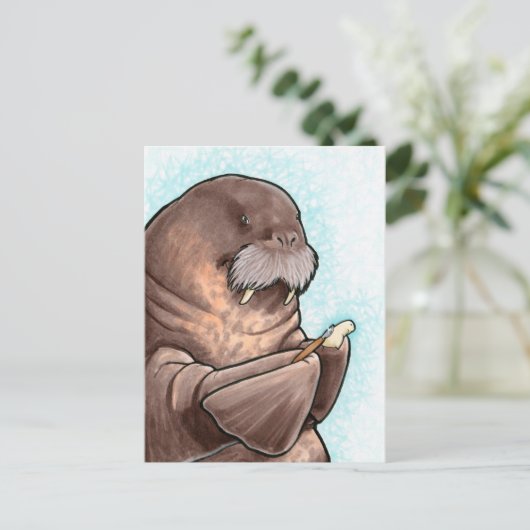Carte postale Walrus Whittling (Debout devant)