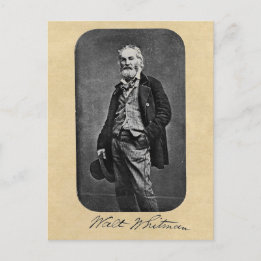 Carte Postale Walt Whitman Feuilles de Grass Frontispiece