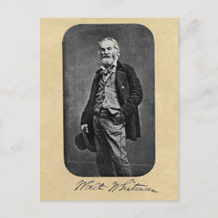 Carte Postale Walt Whitman Feuilles de Grass Frontispiece