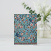 Carte Postale Walter Crane Almond Blossom & Swallow (Debout devant)