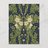 Carte Postale Walter Crane Branches Berry avec Lys blancs (Devant)