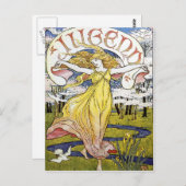 Carte Postale Walter Crane "Jugend" Art Nouveau (Devant / Derrière)