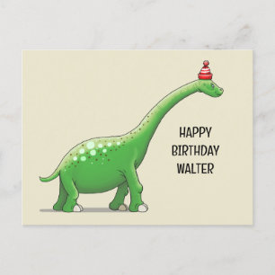 Carte Postale Walter Dinosaure à long cou