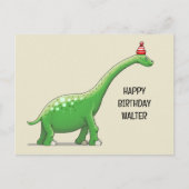 Carte Postale Walter Dinosaure à long cou (Devant)