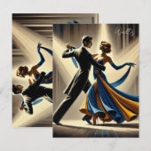 Carte Postale Waltz Couple Dancing (Devant / Derrière)