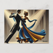 Carte Postale Waltz Couple Dancing (Dos)