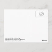 Carte postale Waltzing Matilda (Dos)