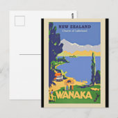 Carte Postale Wanaka, Nouvelle-Zélande (Devant / Derrière)