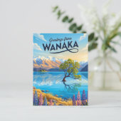 Carte Postale Wanaka Nouvelle-Zélande (Debout devant)