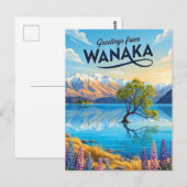 Carte Postale Wanaka Nouvelle-Zélande (Devant / Derrière)