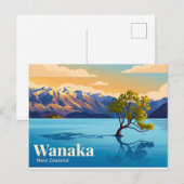 Carte Postale Wanaka Nouvelle-Zélande (Devant / Derrière)