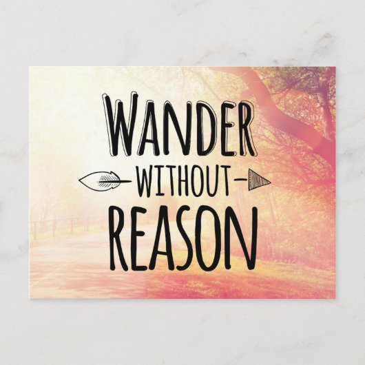 Carte Postale Wander Without (Devant)