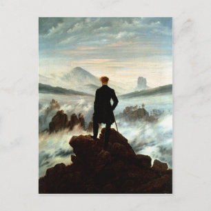 Carte Postale Wanderer au-dessus de la mer de brouillard, Caspar