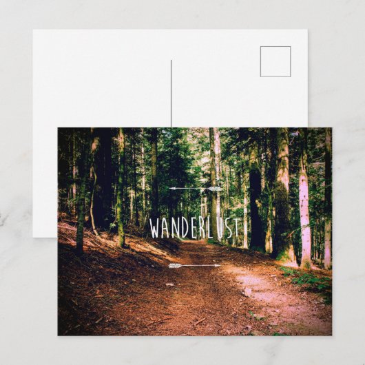Carte Postale Wanderlust (Devant / Derrière)