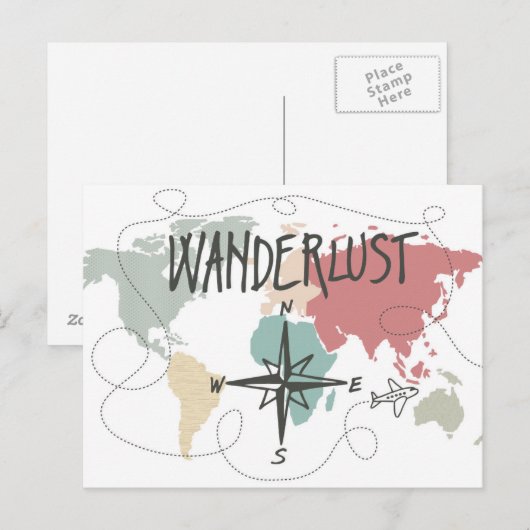 Carte Postale Wanderlust (Devant / Derrière)