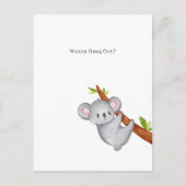 Carte Postale Wanna Hang Out Koala Bear Illustration (Devant)
