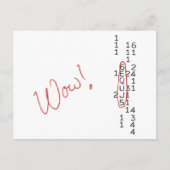 Carte Postale Waouh Signal SETI Message (Devant)