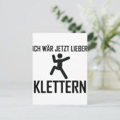 Carte Postale wär jetzt lieber klettern (Debout devant)
