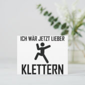 Carte Postale wär jetzt lieber klettern (Debout devant)
