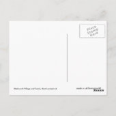 Carte Postale Warkworth Village et Château au coucher du soleil (Dos)