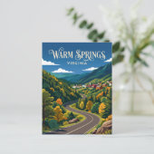 Carte Postale Warm Springs États-Unis (Debout devant)