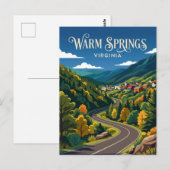 Carte Postale Warm Springs États-Unis (Devant / Derrière)