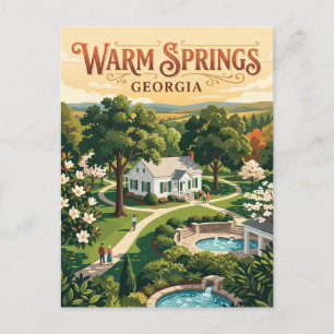 Carte Postale Warm Springs, Géorgie