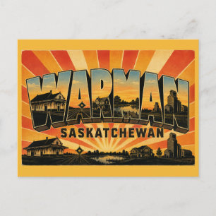 Carte Postale Warman Saskatchewan Ville à la plus forte croissan