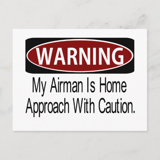 Carte Postale Warningairmanbk (Devant)