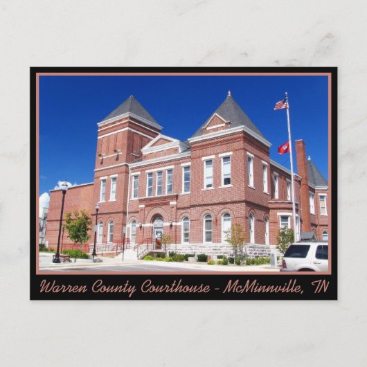 Carte Postale Warren County Courthouse - McMinnville, TN (Devant)