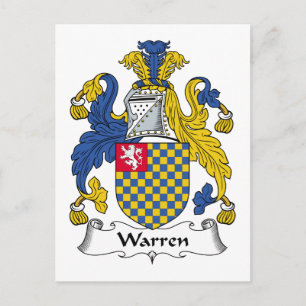 Carte Postale Warren Family Crest