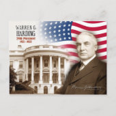 Carte Postale Warren G. Harding - 29e Président des États-Unis (Devant)