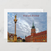 Carte postale Warsaw Pologne (Devant / Derrière)