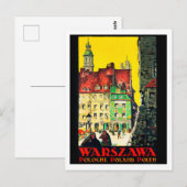 Carte Postale Warszawa - Pologne (Devant / Derrière)
