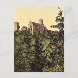 Carte Postale Wartburg, du château d'Eisenach, Thuringe, Allemag