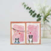 Carte Postale Warten auf den Weihnachtsmann (Debout devant)